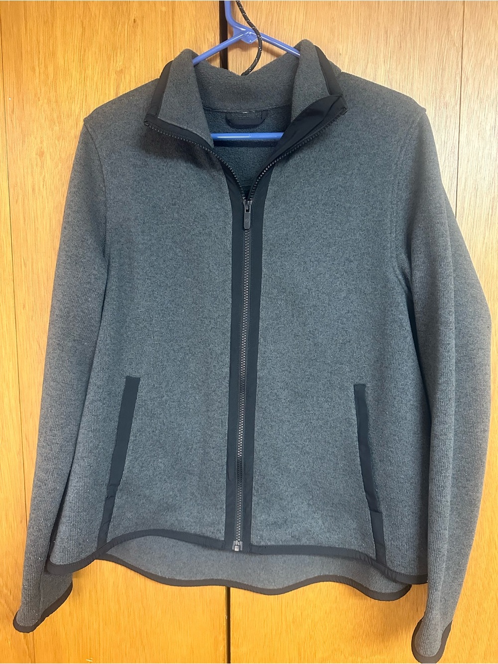 Women’s lululemon athletica “It’s Fleecing Cold” Charcoal Gray Zip-Up Jacket- Lg